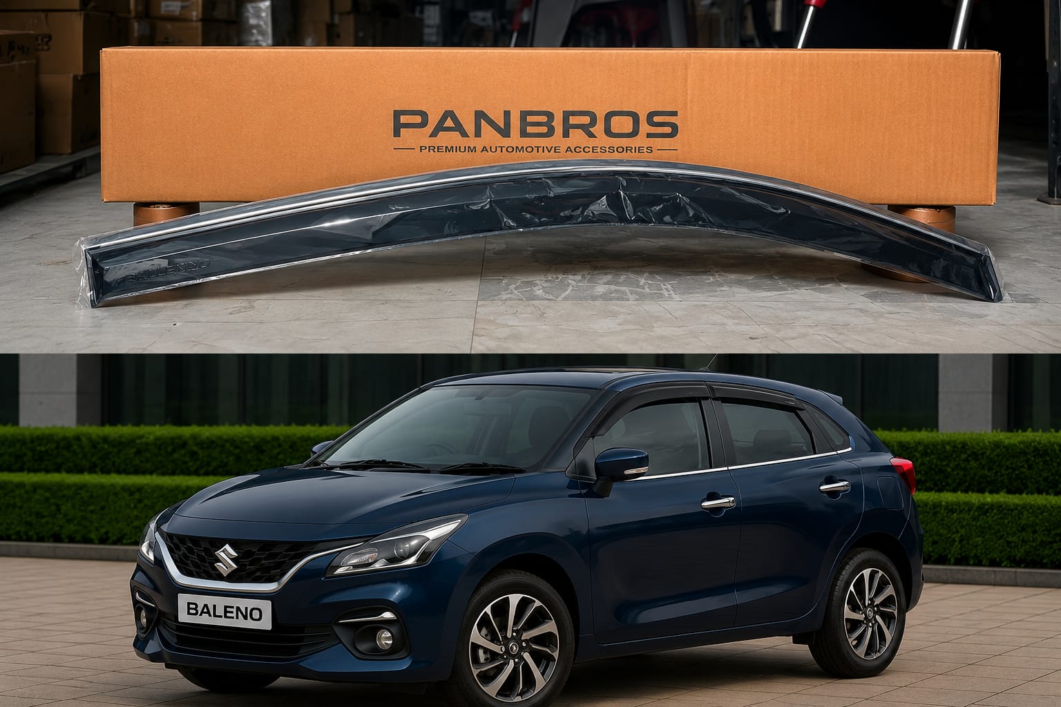 DOOR VISOR SUITABLE FOR BALENO 2022