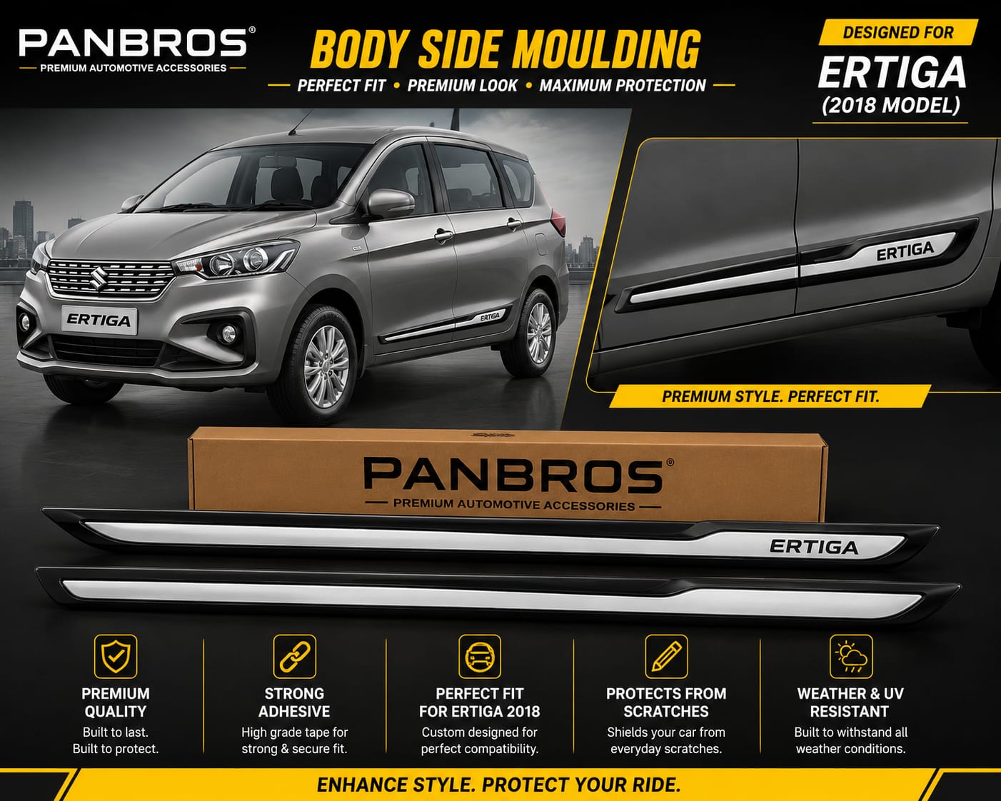 BODY SIDE MOULDING SUITABLE FOR ERTIGA 2018-2025