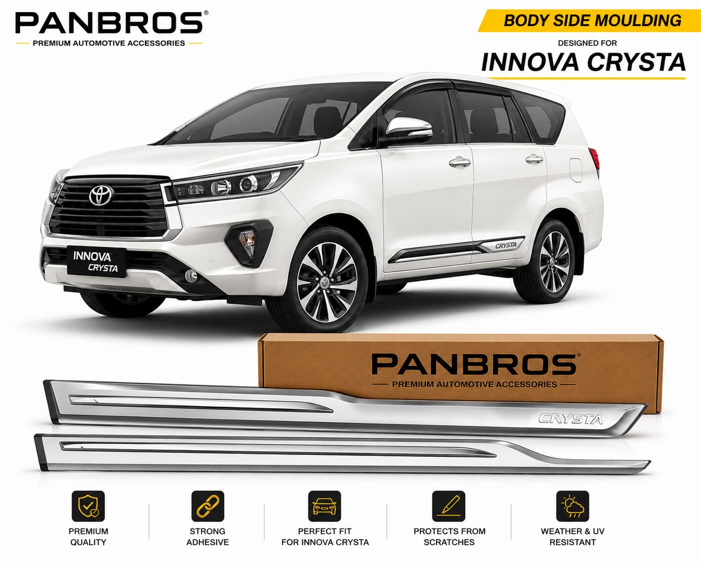 BODY SIDE MOULDING SUITABLE FOR INNOVA CRYSTA