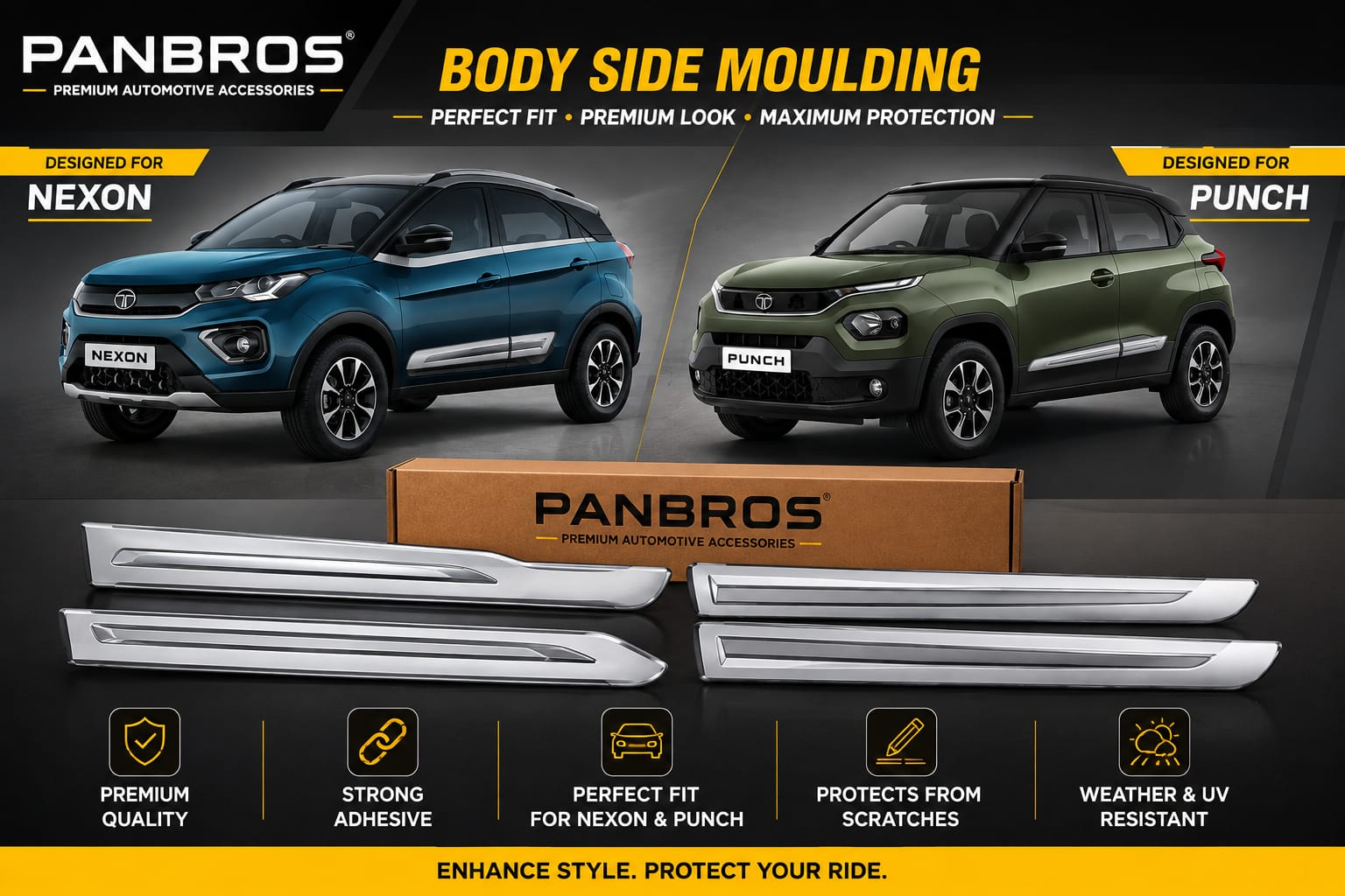 BODY SIDE MOULDING SUITABLE FOR NEXON/PUNCH