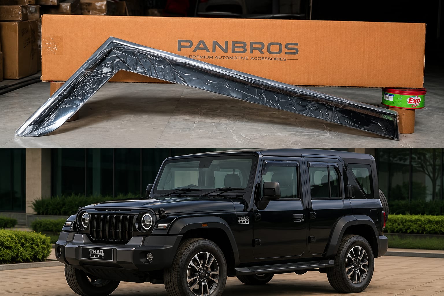DOOR VISOR SUITABLE FOR THAR ROX