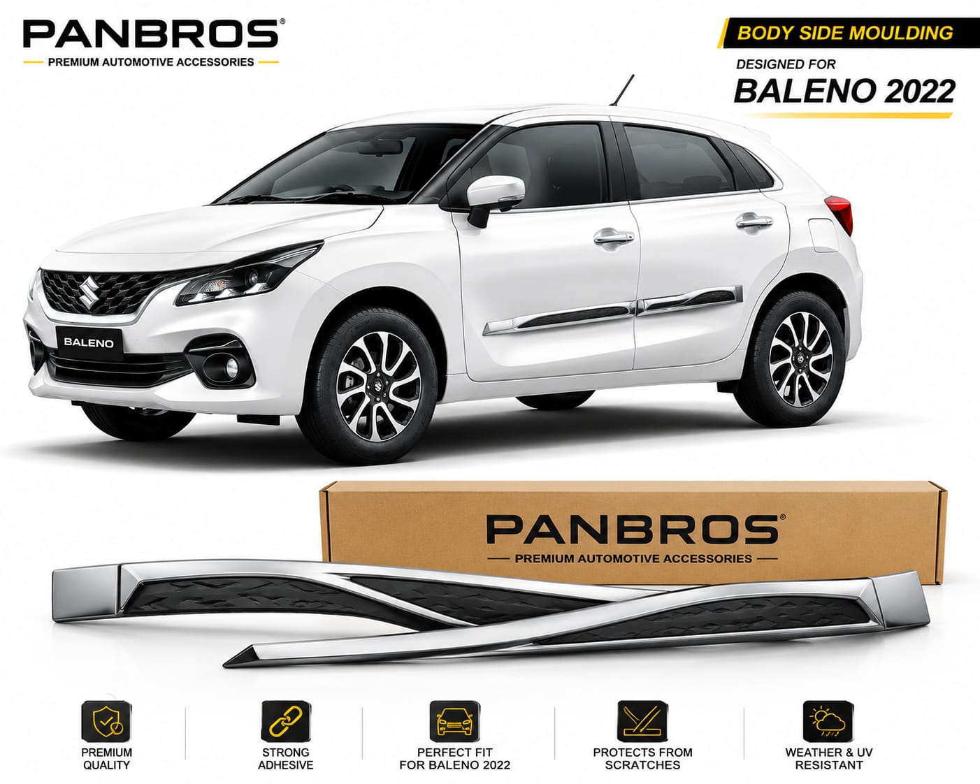 BODY SIDE MOULDING SUITABLE FOR BALENO 2022