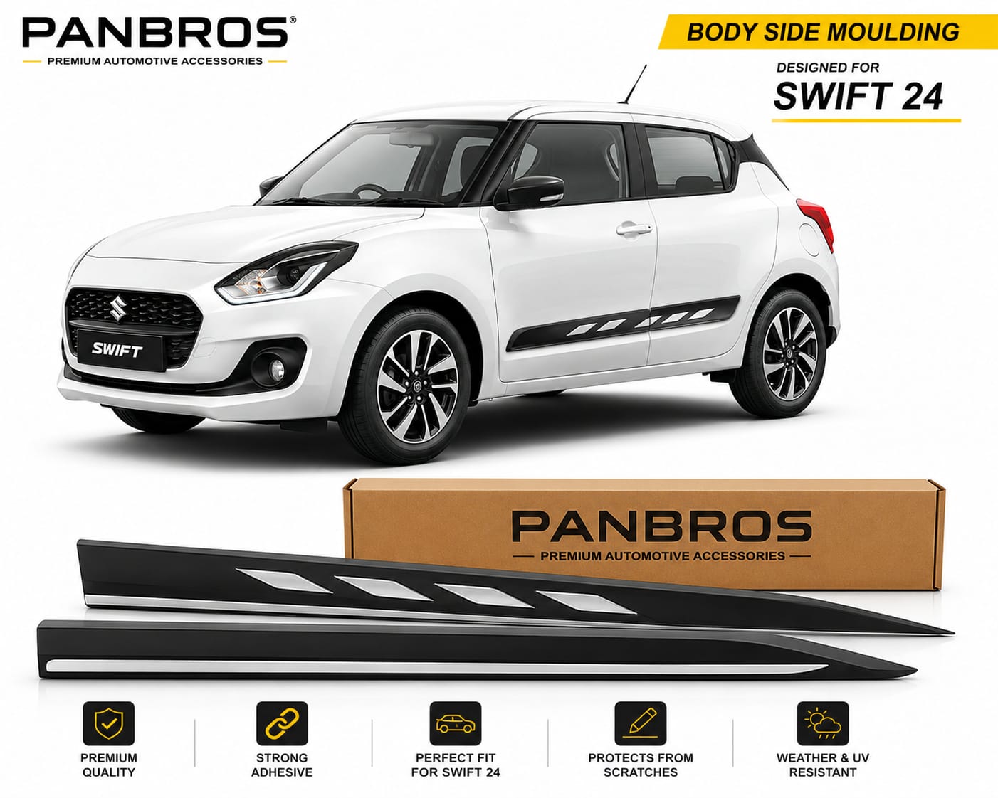 BODY SIDE MOULDING SUITABLE FOR SWIFT 2024